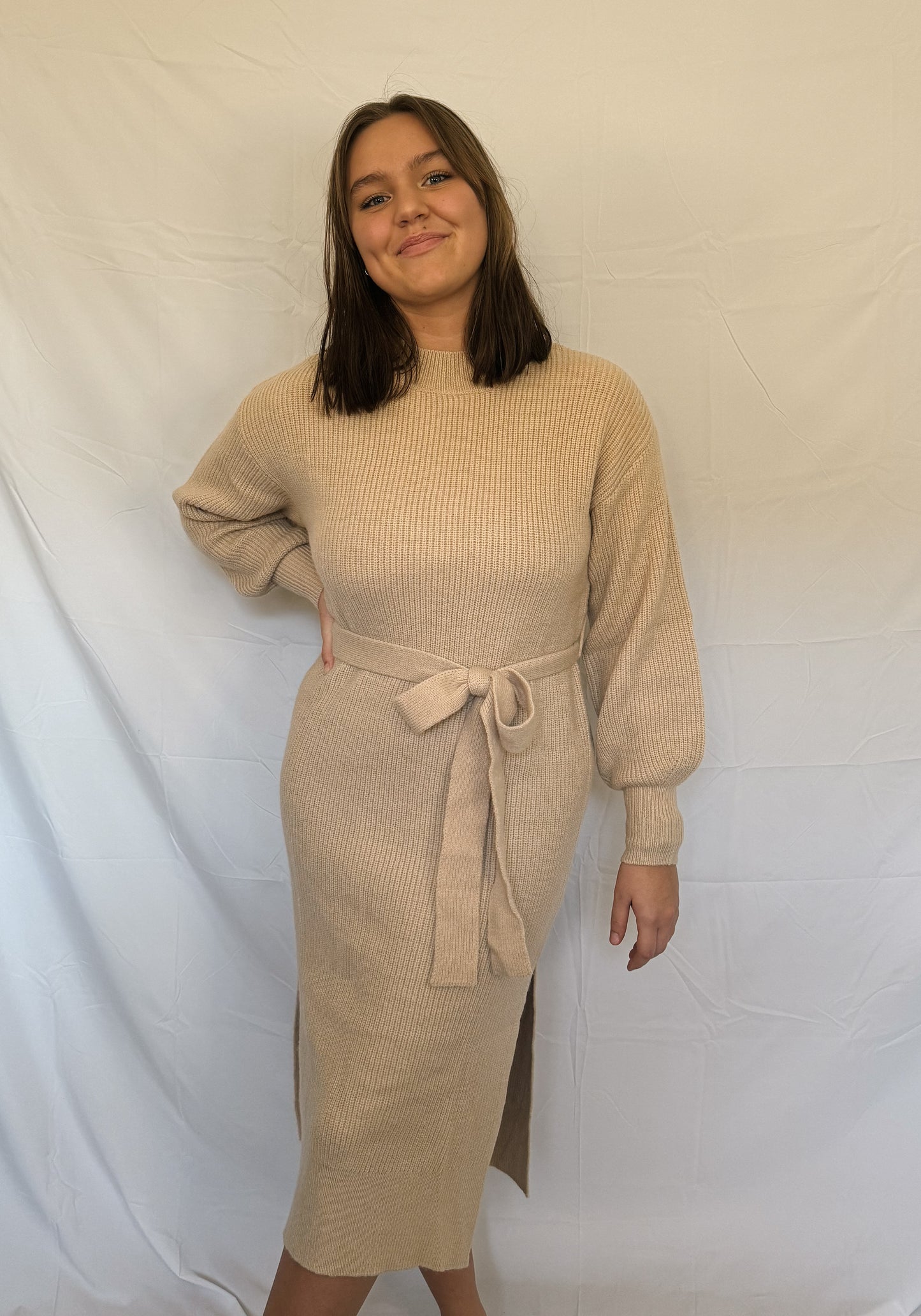 midi sweater dress