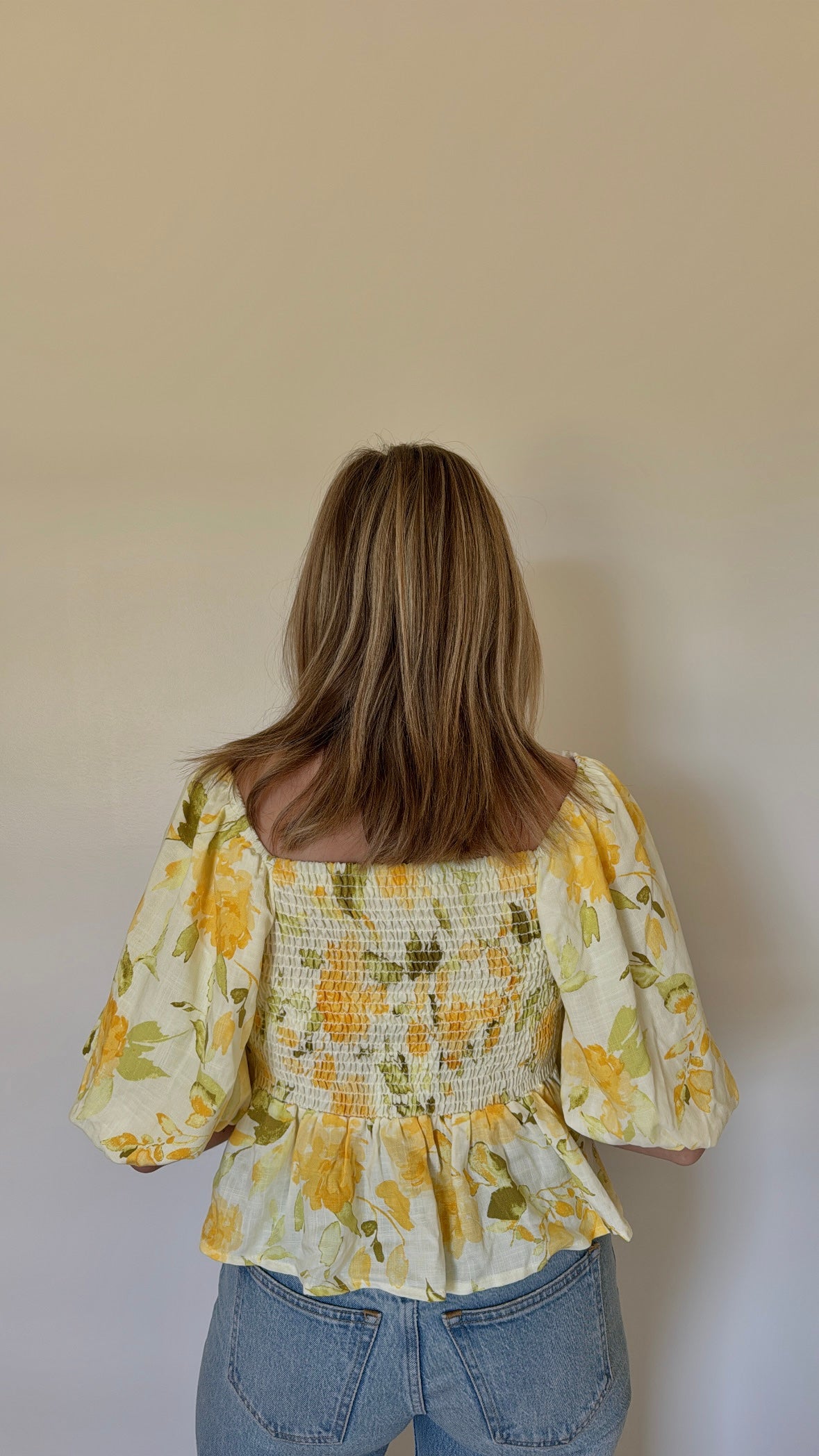 golden hour floral top