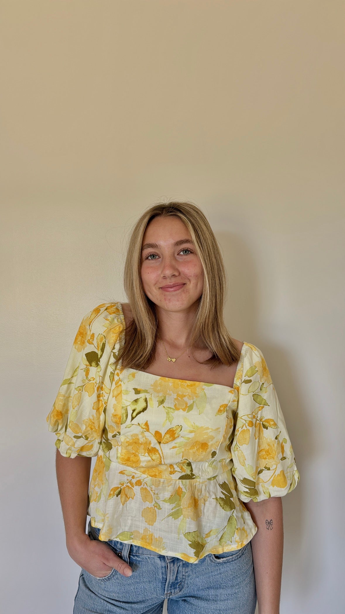 golden hour floral top