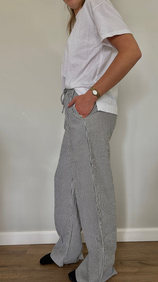 salt+pepper striped pants