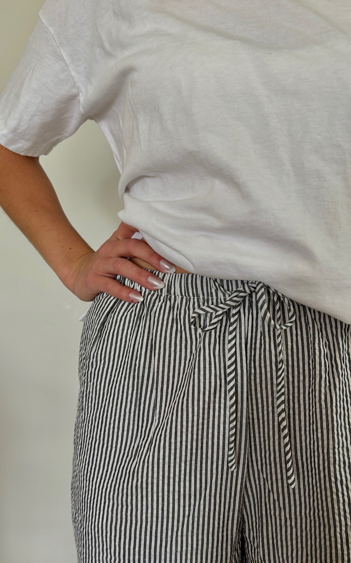 salt+pepper striped pants