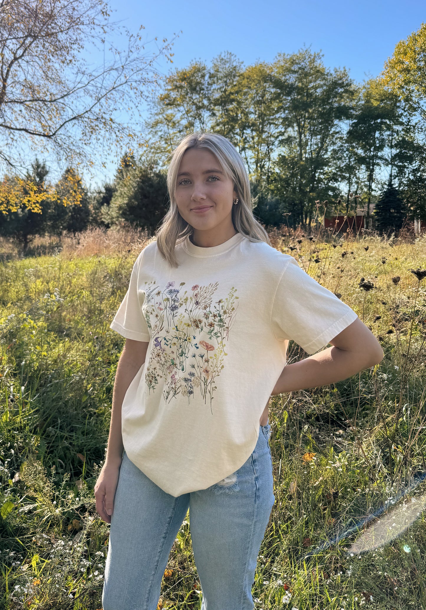 wildflower tee